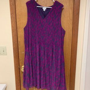 NWT Ava & Viv Purple Floral Sundress Size 3X